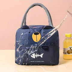 2pcs Lunch Box Handbag Bento Bag Insulation Bag For Picnic Camping