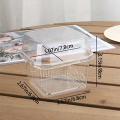 20 Clear Plastic Dessert Cups with Lids - Cupcake Holder