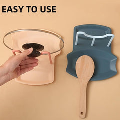 Pot Lid Holder Storage Pan Cover Shelf For Kitchen