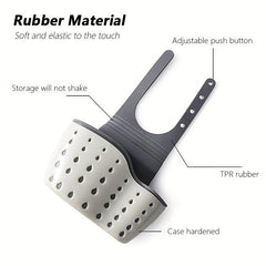 Double Layer Sink Hanging Bag Kitchen Rack Faucet Sponge Holder Storage