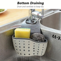Double Layer Sink Hanging Bag Kitchen Rack Faucet Sponge Holder Storage