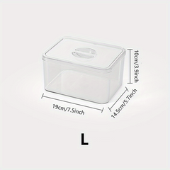1pc PET Kitchen Spice Storage Box Refrigerator High Transparency Storage Box