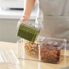 1pc PET Kitchen Spice Storage Box Refrigerator High Transparency Storage Box