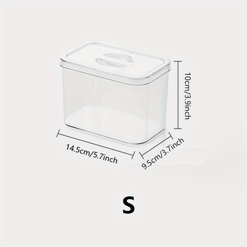 1pc PET Kitchen Spice Storage Box Refrigerator High Transparency Storage Box
