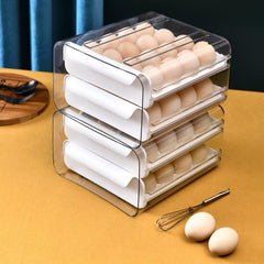 32 Grid Refrigerator Egg Tray Double Layer Fresh Keeping Egg Holder