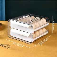 32 Grid Refrigerator Egg Tray Double Layer Fresh Keeping Egg Holder
