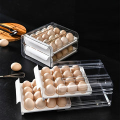 32 Grid Refrigerator Egg Tray Double Layer Fresh Keeping Egg Holder