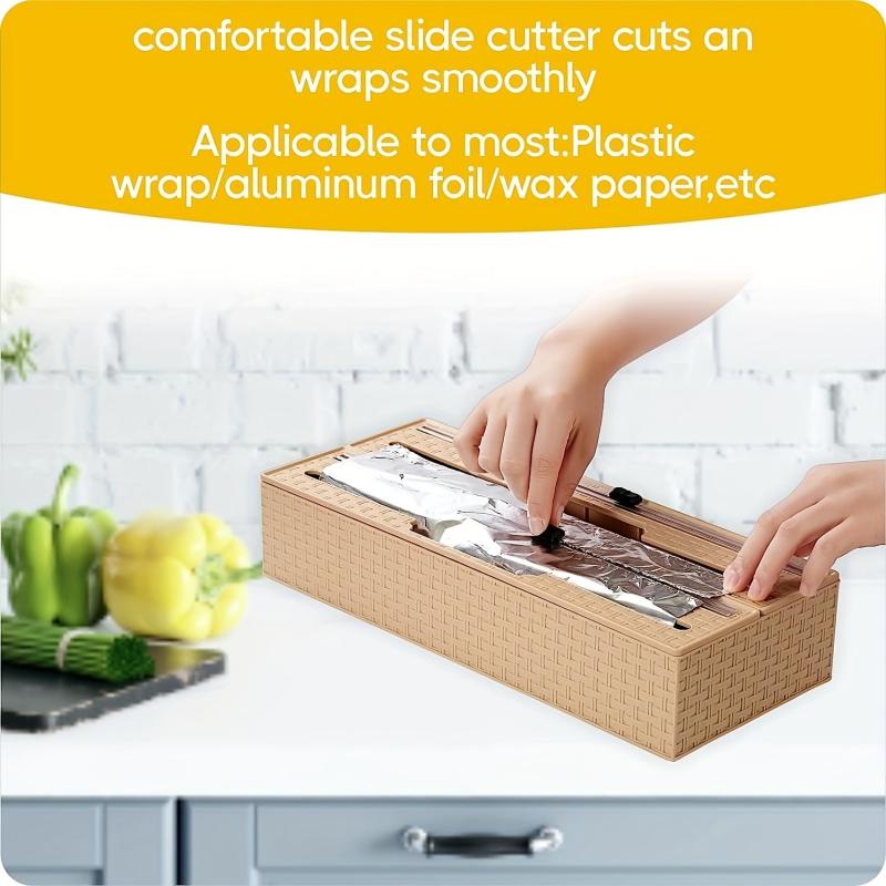 Plastic Wrap Cutter Fresh keeping Film Aluminum Foil Cutting Box