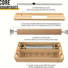 Plastic Wrap Cutter Fresh keeping Film Aluminum Foil Cutting Box
