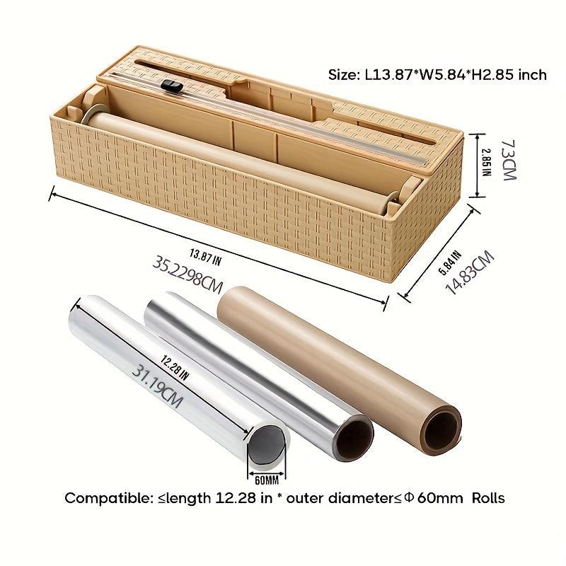 Plastic Wrap Cutter Fresh keeping Film Aluminum Foil Cutting Box