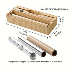 Plastic Wrap Cutter Fresh keeping Film Aluminum Foil Cutting Box