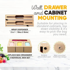 Plastic Wrap Cutter Fresh keeping Film Aluminum Foil Cutting Box