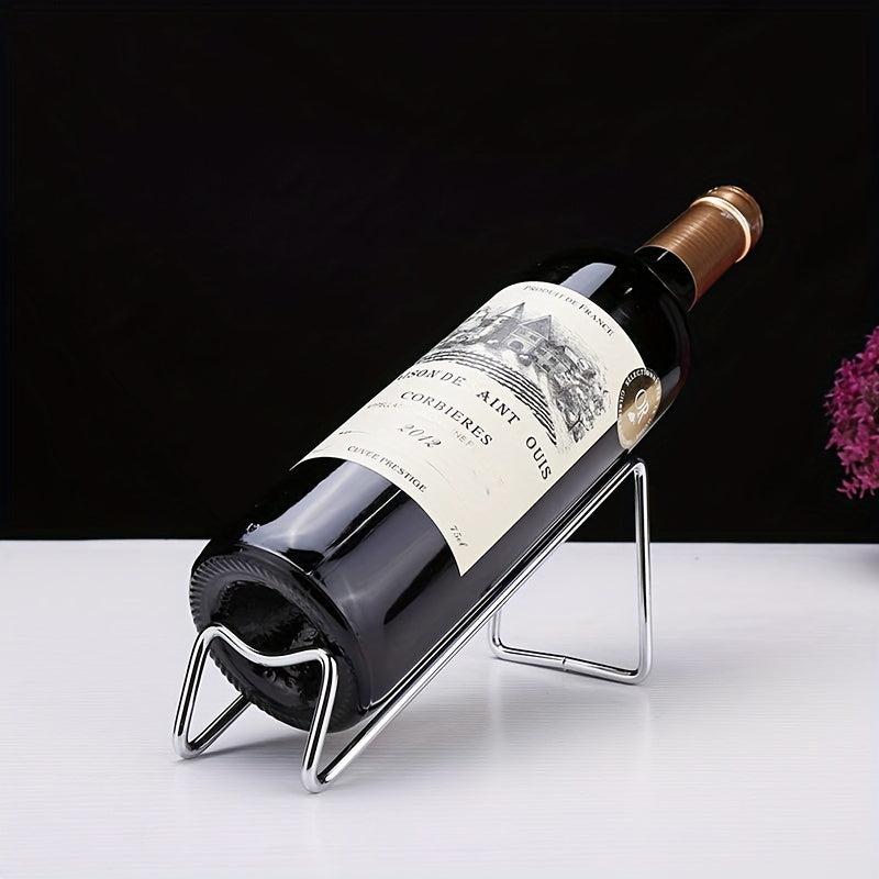Geometric Metal Wine Rack Freestanding Bottle Holder