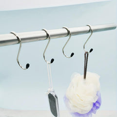 4pcs Stainless Steel S Hook Kitchen Bathroom Supplies