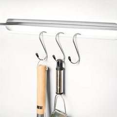 4pcs Stainless Steel S Hook Kitchen Bathroom Supplies