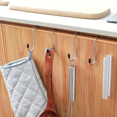4pcs Stainless Steel S Hook Kitchen Bathroom Supplies