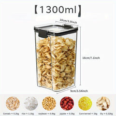 Square Food Storage Containers With Lids Candy Jars
