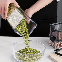 Square Food Storage Containers With Lids Candy Jars