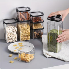 Square Food Storage Containers With Lids Candy Jars