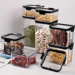 Square Food Storage Containers With Lids Candy Jars