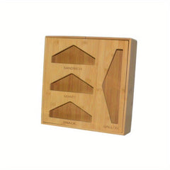 Ziplock Bag Storage Organizer Drawer Bamboo Dispenser