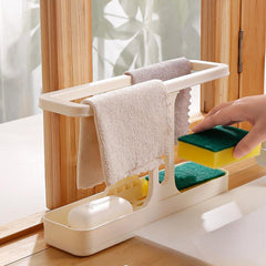 Sink Rag Pot Brush Sponge Drain Rack Kitchen Accessories