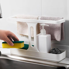 Sink Rag Pot Brush Sponge Drain Rack Kitchen Accessories