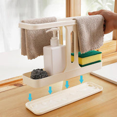 Sink Rag Pot Brush Sponge Drain Rack Kitchen Accessories