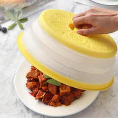 Foldable Microwave Food Cover Fresh Keeping Reusable Clear Lid