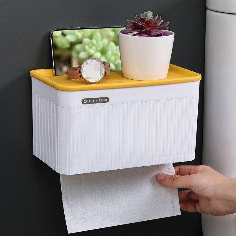 Wall-Mounted Paper Towel Holder for Toilet Paper Kitchen Towel Dispenser