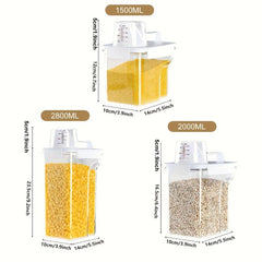 1pc Cereal Container Airtight Food Storage Box Rice Container Sealed Tank