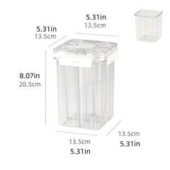 Clear Airtight Food Storage Container Square Moisture-proof Sealed Box