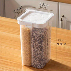 Clear Airtight Food Storage Container Square Moisture-proof Sealed Box