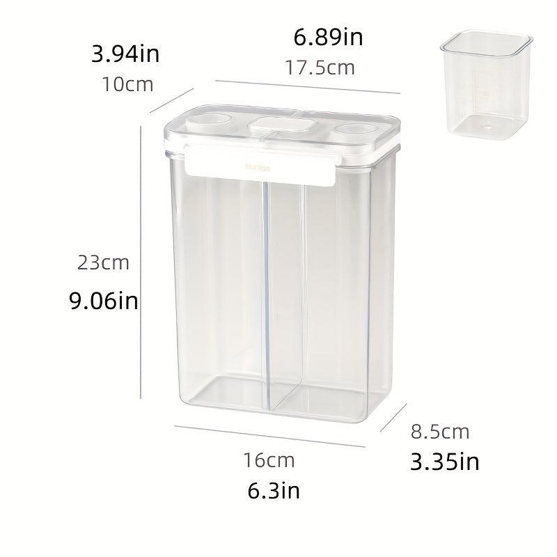 Clear Airtight Food Storage Container Square Moisture-proof Sealed Box