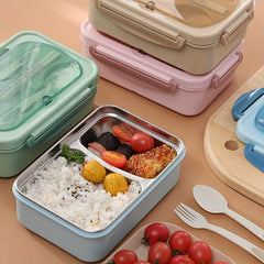 304 Stainless Steel Bento Box Adult Portable Lunch Box With Utensils