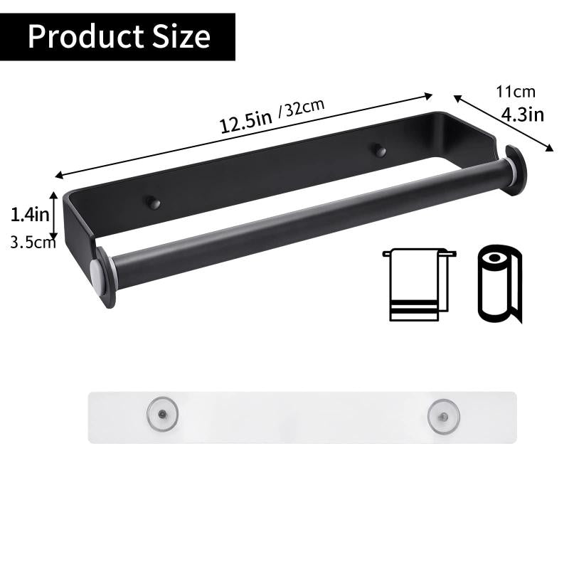 Aluminum Under Cabinet Paper Towel Holder Self Adhesive or Screw Mount