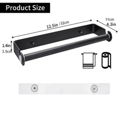 Aluminum Under Cabinet Paper Towel Holder Self Adhesive or Screw Mount