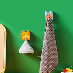 Small Monster Towel Stopper Toilet Towel Shelf Punch Paste Dishwashing Cloth Sto
