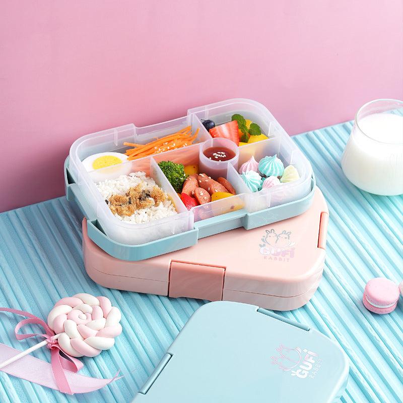 Reusable Cartoon Graphic Divided Lunch Box