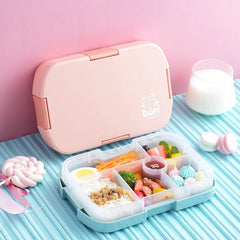 Reusable Cartoon Graphic Divided Lunch Box