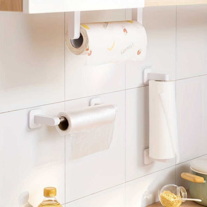 Punch Roll Paper Holder Stainless Steel Kitchen Cabinet Storage Rack