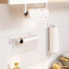 Punch Roll Paper Holder Stainless Steel Kitchen Cabinet Storage Rack