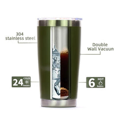 20oz Tumbler Bulk With Lid Stainless Steel Vacuum Flask Bottle