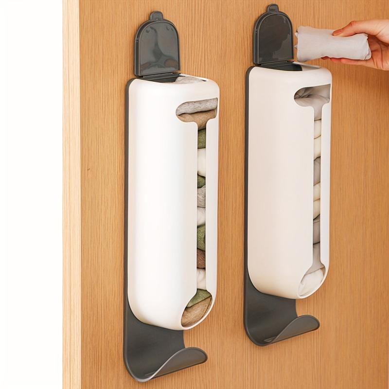 Wall Mounted Bag Storage Box for Kitchen - Grocery Bag Holder