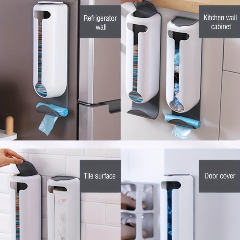 Wall Mounted Bag Storage Box for Kitchen - Grocery Bag Holder