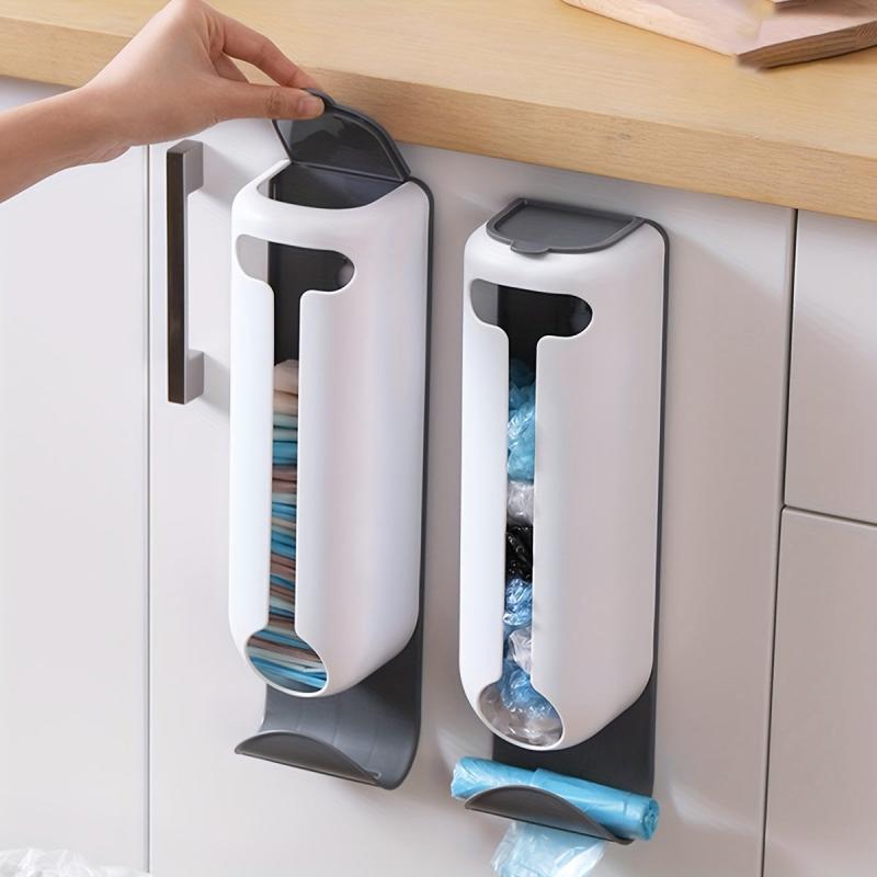 Wall Mounted Bag Storage Box for Kitchen - Grocery Bag Holder