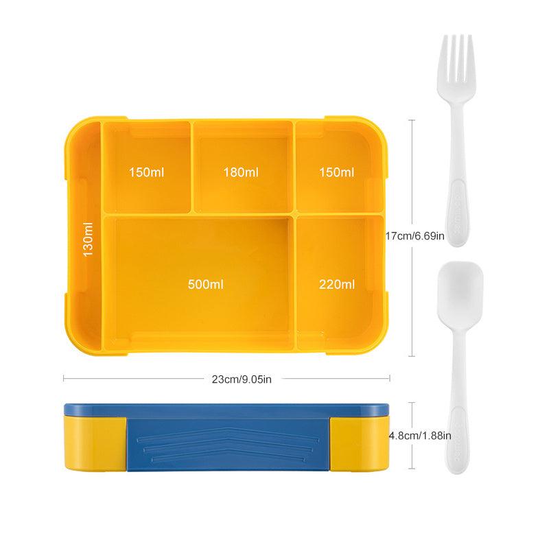 Compartmentalized Sealed Fruit Box Microwave Lunch Box For School and Work