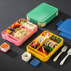 Compartmentalized Sealed Fruit Box Microwave Lunch Box For School and Work