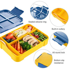Compartmentalized Sealed Fruit Box Microwave Lunch Box For School and Work
