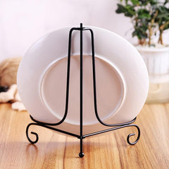 10 Iron Bracket Display Stand For Bowls Plates Desktop Storage Holder